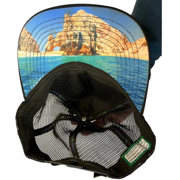 The Heartbeat Brand Black/Cork Cabo Cap - Picture 3 of 5